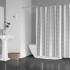 Black and White Herringbone Shower Curtain, Abstract Chevron Arrow Design, Boho Bath Art
