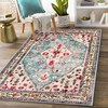 Black and White Leaf Plant Carpet - Non-Slip Area Rug for Home Decoration