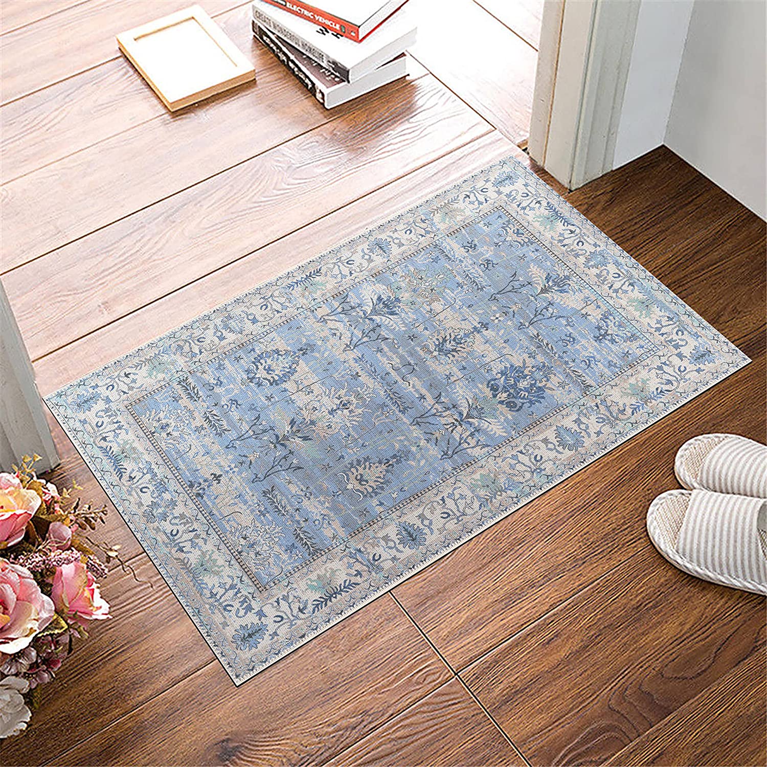 Black and White Tunnel Optical Illusion Rug - A Stunning Addition to Living Room Decor - Image 3