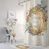 Bless This Nest Farmhouse Shower Curtain, Stylish Bathtub Curtain with Bird Design, Perfect for Rustic Bathrooms