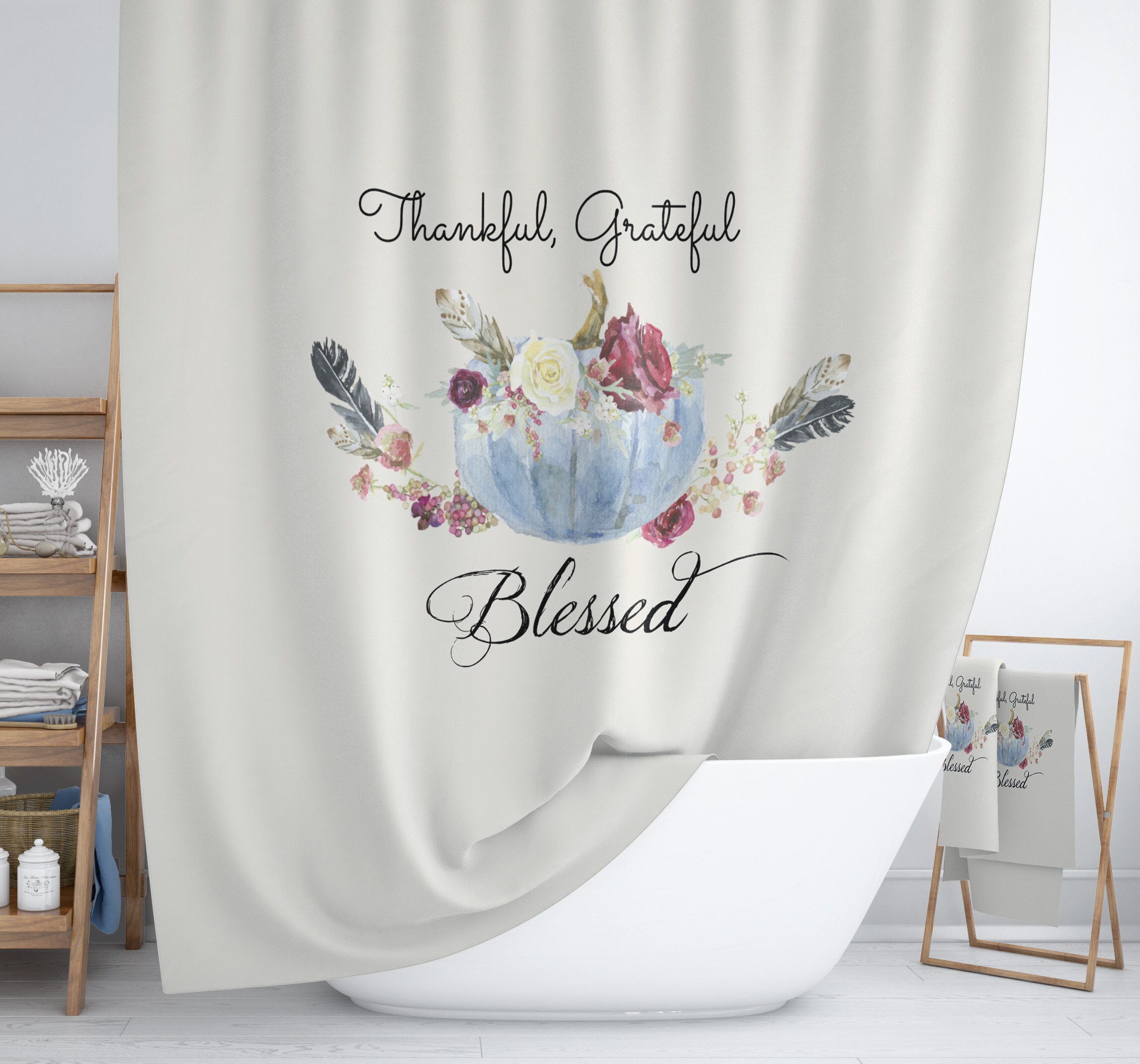 Blessed Disney Shower Curtain for a Spiritual Bathroom Decor