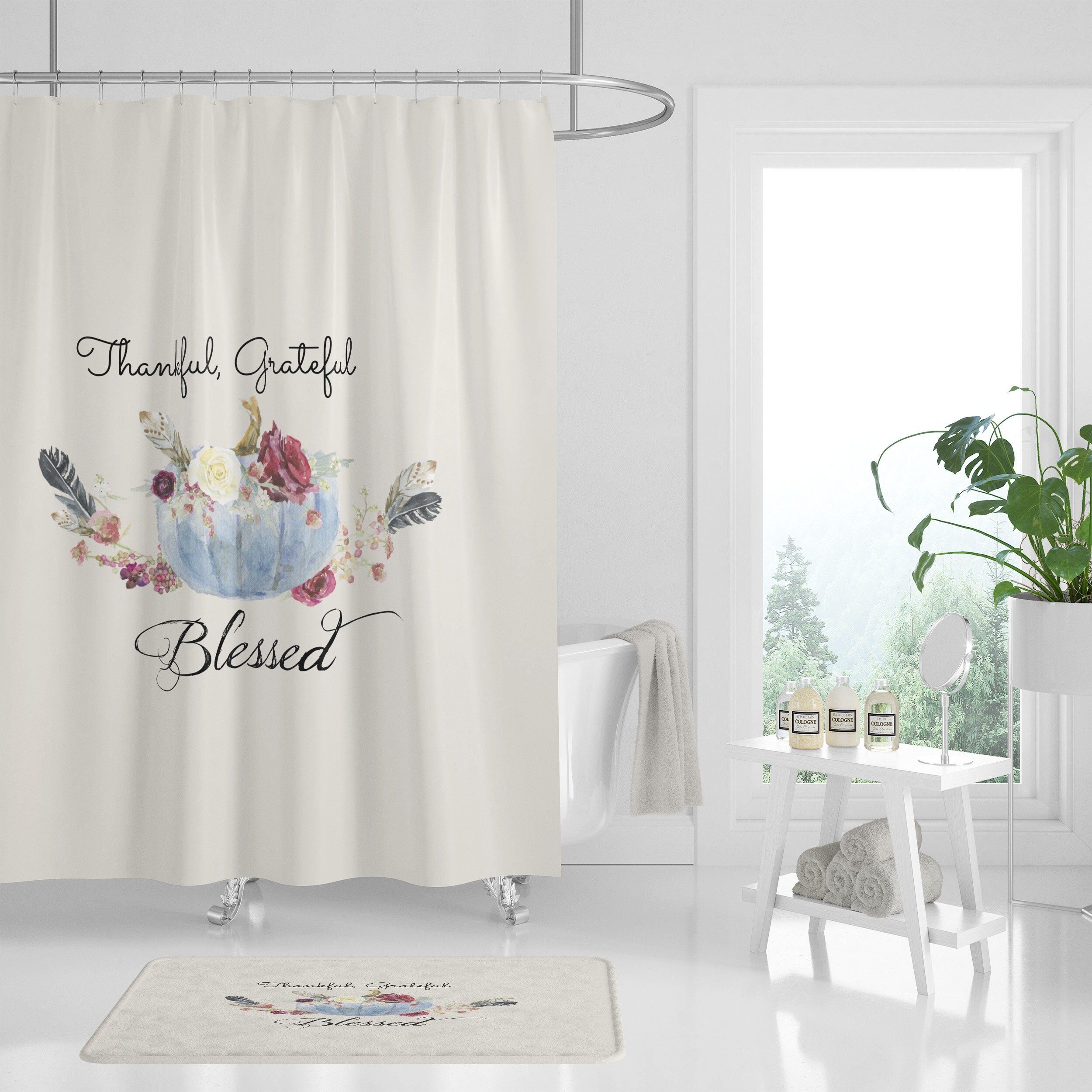 Blessed Disney Shower Curtain for a Spiritual Bathroom Decor - Image 2