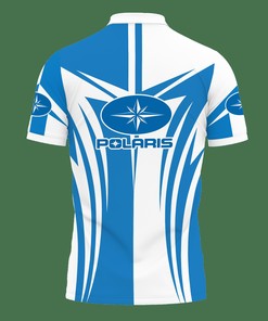 Blue 3D Printed Polaris Lph-Ht Polo Shirt with Personalized All Over Print