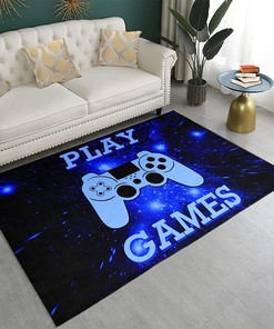 Blue Galaxy Small Gamepad Controller Carpets Rugs - Throw Rugs Floor Mat Doormats - Add a Unique Touch to Your Room