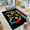 Blue Gamer Rug for Boys Bedroom with Cool Video Game Decor