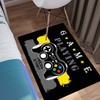 Blue Gaming Area Rugs for Boys - Cool Game Style Bed Room Decor with Video Game Controller Design