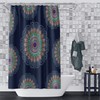 Blue Hippie Mandala Shower Curtain for a Groovy Bathroom Decor