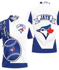 Blue Jays Pride Shines Through in Breathable 3D All Over Print Polo Shirt