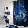 Blue Kraken Octopus Shower Curtain for a Nautical Themed Bathroom.