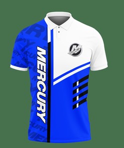 Blue Mercury Marine BDA-HT Polo Shirt Ver 1: Personalized and Comfortable with 3D Print
