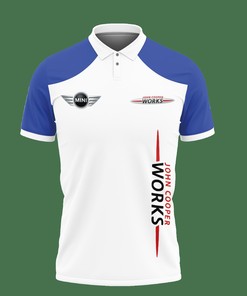 Blue Mini Jcw Vth-Hl Polo Shirt Ver 1 with 3D Print: Ideal for Athleisure