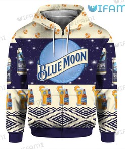 Blue Moon Beer Belgian White All Over Print 3D Hoodie Beer Lover Gift