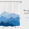 Blue Mountains Shower Curtain, Thick and Durable with Hooks, Customized Sizes for a Perfect Fit