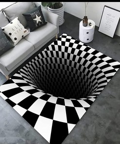 Blue Ocean 3D Vortex Carpet: A Relaxing Addition to Your Living Spaces