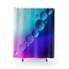 Blue Ombre Water Droplets Shower Curtain | Modern Bathroom Decor | Raindrop Design | Luxury Shower Curtains