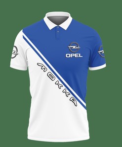 Blue Opel Mokka Ttt-Va Polo Shirt Ver 1 with 3D Print: Trendsetting and Athletic