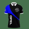 Blue Opel Ttt-Hl Polo Shirt Ver 1: Stylish and Comfortable Athletic Piece with 3D Print