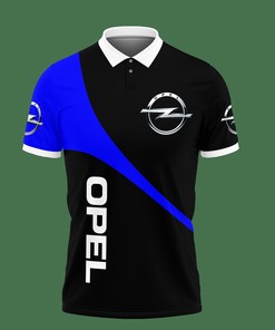 Blue Opel Ttt-Hl Polo Shirt Ver 1: Stylish and Comfortable Athletic Piece with 3D Print