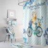Blue Shower Curtain, Farmhouse Theme Bathroom Decor, Ideal Bathtub Curtain for Relaxing and Serene Atmosphere - SHOWER15