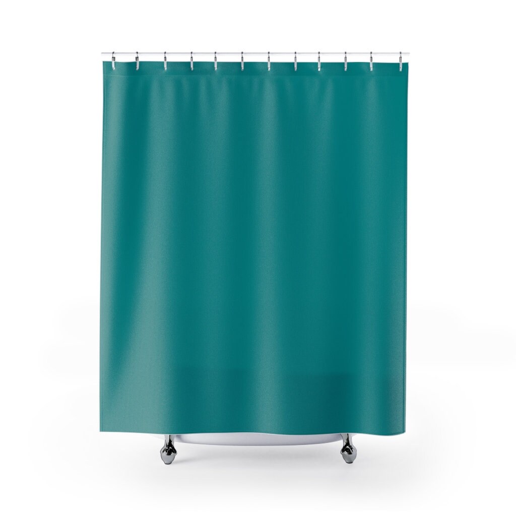 Blue Shower Curtain Set | Bathroom Accessories | Bathroom Curtain | Colorful Shower Curtains - Image 2