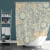 Blue Sunflower Shower Curtain | Botanical Flowers | Home Bathroom Decor | Nature Theme | House Warming Gift