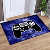 Blue T-Shirt, Hoodie, and Sweatshirt Gaming Area Rugs for Gamer Boys, 3D Design Large Floor Mats for Dining Room and Living Room Decor