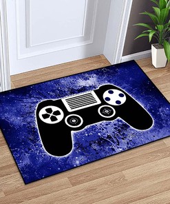 Blue T-Shirt, Hoodie, and Sweatshirt Gaming Area Rugs for Gamer Boys, 3D Design Large Floor Mats for Dining Room and Living Room Decor