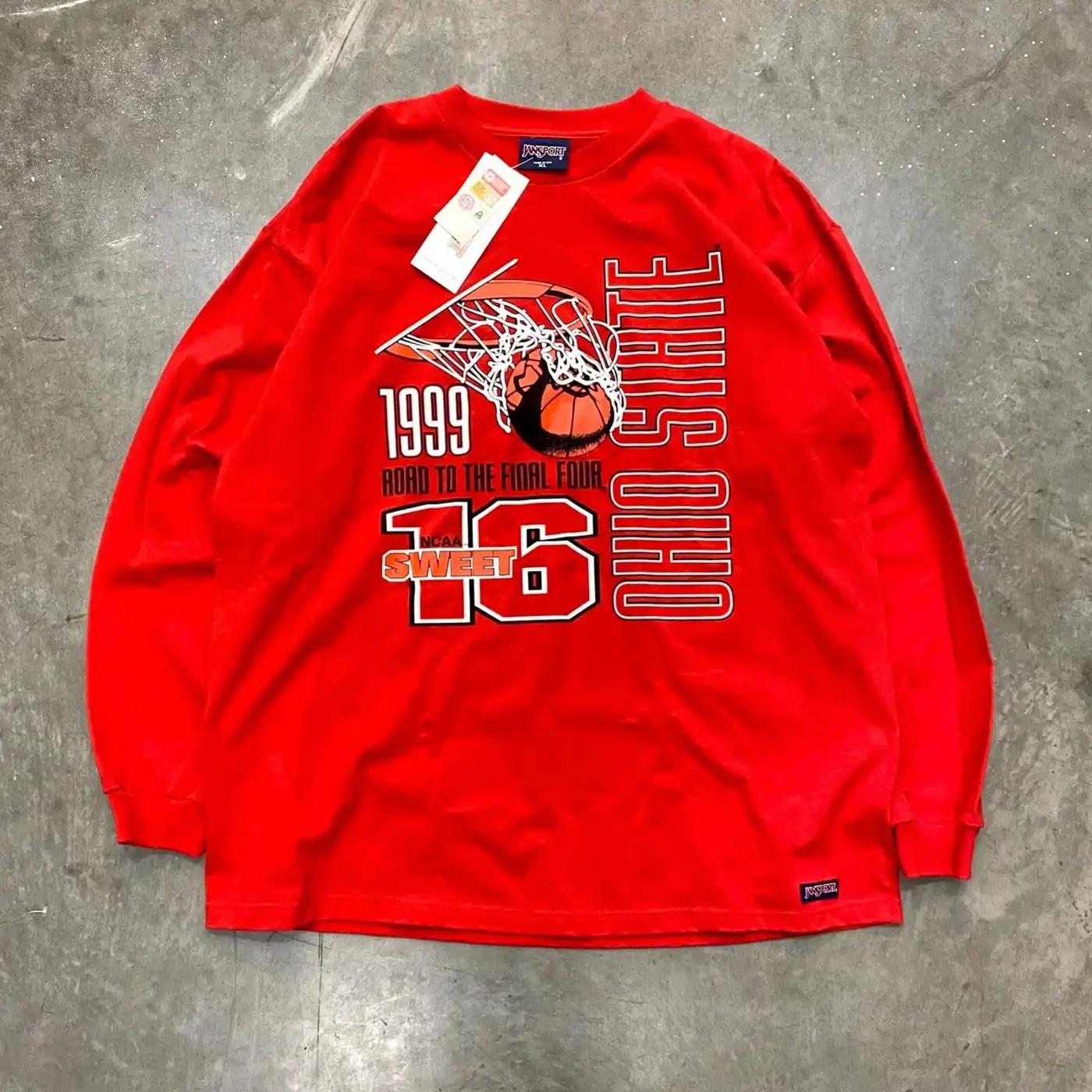 Bnwt Vintage Style 90S Ohio State Buckeyes Jansport University American Sweatshirt Gifts For Ncaa