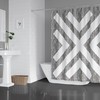 Bohemian Chic Bath Curtain | Bold Chevron Design Shower Curtain Stylish Shower Curtains