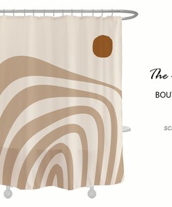 Bohemian Desert Sunset Shower Curtain, Waterproof Washable with Hooks, Custom Sizes Available