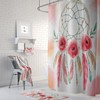 Bohemian Dream Catcher Shower Curtain featuring Painted Rose Bath Mat and Towels Option