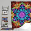 Bohemian Mandala Shower Curtain with Matching Bath Mat and Towels