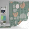 Bohemian leaves Shower Curtain | Boho retro fabric Bathroom Curtain | Home bath decor accessories | Housewarming gift