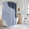 Boho Abstract Pattern Shower Curtain or Mat, Modern Blue Gold, Contemporary Art, Bathroom Curtain, Decoration