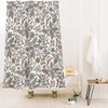 Boho Bathroom Decor with Beautiful Floral Print,  Bath Curtain with Bohemian Touches