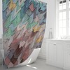 Boho Beach Sand Shower Curtain Abstract Decor with Travel Shower Curtain Print