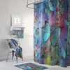 Boho Chic Dragonfly Butterfly Shower Curtain Optional Bath Mat and Towels with Luxury Shower Curtains Print