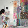 Boho Chic Shower Curtain , Bath Mat, Bath Towels with Luxury Shower Curtains Print