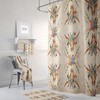 Boho Chic Shower Curtain, Bath Towels, Bath Mat , Southwest Bull Skull, Beige with Best Shower Curtains Print