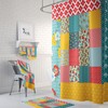 Boho Chic Shower Curtain Peasant Patchwork Print Multiple Options Bathroom Decor with Restroom Shower Curtains Print