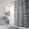 Boho Elephant Shower Curtain with At Home Shower Curtains Print