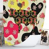 Boho Farmhouse Shower Curtain, Funky Cow and Vintage Quotes Design, Perfect for Rustic Bathrooms - SHOWER1