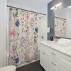 Boho Floral Shower Curtain with Cute and Colorful Touch