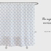 Boho Flower Shower Curtain with Customizable Sizes and Hooks