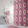 Boho Ikat Shower Curtain, Bath Mat, Towel Options with Vintage Bathroom Shower Curtains Print