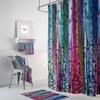 Boho Kissed Shower Curtain Optional Bath Towels, Bath Mats in Luxury Shower Curtains Print