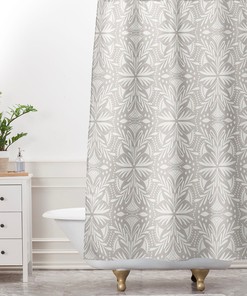 Boho Lenox Stone Beige Shower Curtain / Bathroom Decor / Vintage-Inspired