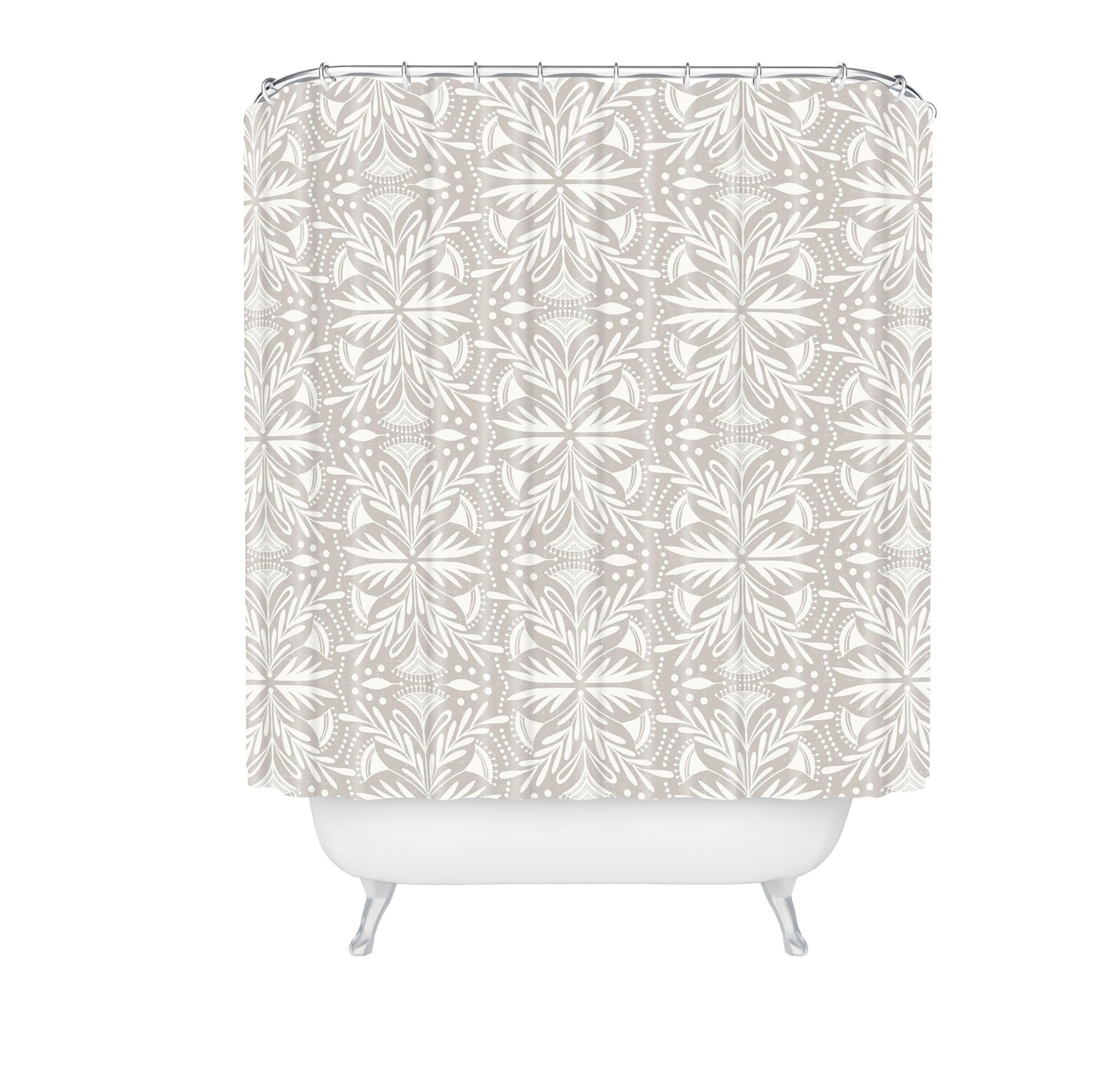 Boho Lenox Stone Beige Shower Curtain / Bathroom Decor / Vintage-Inspired - Image 2