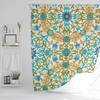 Boho Mandala Shower Curtain with Eclectic Art Nouveau Psychedelic Designs, Perfect Art Gift for Any Bathroom