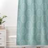 Boho Medallion Geometric Shower Curtain / Seafoam Bath Curtain / Fabric Shower Curtain / Vintage-Inspired